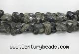 CFG976 15.5 inches 30*33mm carved butterfly grey opal beads