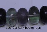 CFL1073 15 inches 12*20mm rondelle natural fluorite gemstone beads