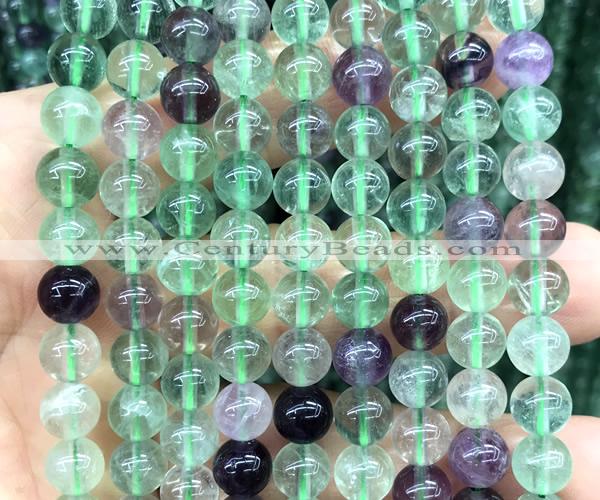 CFL1254 15 inches 10mm round fluorite beads wholesale