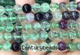 CFL1254 15 inches 10mm round fluorite beads wholesale