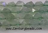 CFL1402 15.5 inches 8mm faceted nuggets green fluorite beads