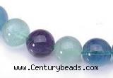 CFL31 14mm B grade round natural fluorite stone beads Wholesale