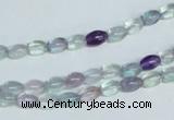 CFL322 15.5 inches 4*8mm rice natural fluorite beads wholesale