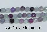 CFL323 15.5 inches 6mm faceted round natural fluorite beads