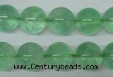 CFL605 15.5 inches 14mm round AB grade green fluorite beads wholesale