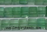 CFL633 15.5 inches 10*10mm cube green fluorite beads wholesale