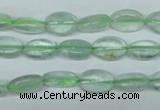 CFL641 15.5 inches 8*12mm oval green fluorite beads wholesale