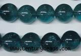 CFL675 15.5 inches 14mm round A grade blue fluorite beads wholesale