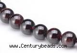 CGA17 4mm round natural garnet gemstone beads Wholesale