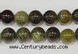 CGA204 15.5 inches 10mm round natural green garnet beads