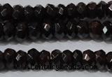 CGA458 15.5 inches 4*6mm faceted rondelle natural red garnet beads