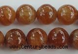 CGA503 15.5 inches 8mm round A grade yellow red garnet beads