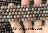 CGA683 15.5 inches 4mm round kashgar garnet beads wholesale