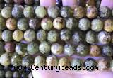 CGA708 15.5 inches 12mm faceted round green garnet beads