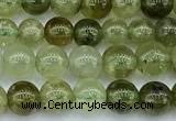 CGA840 15 inches 4mm round green garnet beads