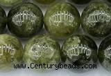 CGA843 15 inches 10mm round green garnet beads