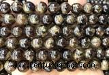 CGA883 15 inches 10mm round green garnet beads wholesale