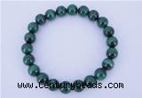 CGB217 2pcs 7.5 inches 8mm natural malachite gemstone bracelets