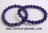 CGB2552 7.5 inches 8mm round charoite gemstone beaded bracelets