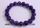 CGB2572 7.5 inches 11mm round charoite gemstone beaded bracelets