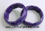 CGB2582 7.5 inches 20*25mm charoite gemstone bracelet