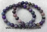 CGB2605 7.5 inches 8mm round natural sugilite beaded bracelets