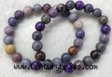 CGB2606 7.5 inches 9mm round natural sugilite beaded bracelets