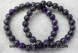 CGB2610 7.5 inches 8mm round natural sugilite beaded bracelets