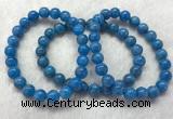 CGB2622 7.5 inches 8mm round natural apatite beaded bracelets