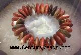 CGB3019 7.5 inches 8*22mm rondelle agate bracelet wholesale