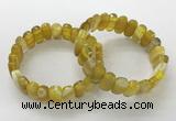 CGB3101 7.5 inches 8*15mm oval agate gemstone bracelets