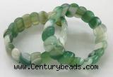 CGB3129 7.5 inches 10*20mm faceted oval agate bracelets