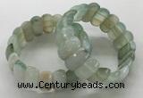 CGB3146 7.5 inches 11*23mm faceted oval agate bracelets