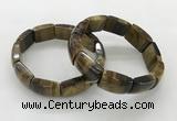 CGB3411 7.5 inches 15*21mm yellow tiger eye gemstone bracelets