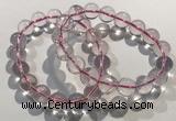 CGB4002 7.5 inches 12mm round rose quartz beaded bracelets