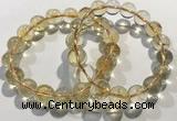 CGB4031 7.5 inches 10mm round citrine beaded bracelets wholesale