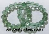 CGB4053 7.5 inches 14mm round green fluorite beaded bracelets