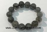 CGB4108 7.5 inches 16mm round rutilated quartz beaded bracelets