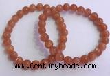 CGB4538 7.5 inches 7mm - 8mm round golden sunstone beaded bracelets