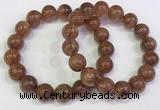 CGB4610 12mm - 13mm round golden rutilated quartz beaded bracelets