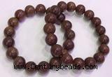 CGB4648 12mm - 13mm round red rutilated quartz beaded bracelets