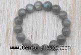 CGB5316 10mm, 12mm round labradorite beads stretchy bracelets