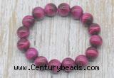 CGB5327 10mm, 12mm round red tiger eye beads stretchy bracelets