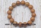 CGB5378 10mm, 12mm round wooden jasper beads stretchy bracelets