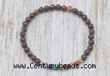 CGB7067 7 chakra 4mm brecciated jasper beaded meditation yoga bracelets