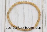 CGB7200 4mm tiny golden tiger eye beaded meditation yoga bracelets