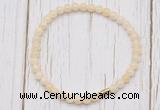 CGB7246 4mm tiny honey jade beaded meditation yoga bracelets