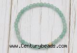 CGB7248 4mm tiny green aventurine beaded meditation yoga bracelets