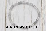 CGB7288 4mm tiny cloudy quartz beaded meditation yoga bracelets