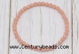 CGB7306 4mm tiny sunstone beaded meditation yoga bracelets